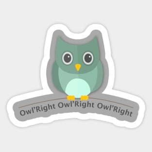 Owl Pun T-Shirt Sticker